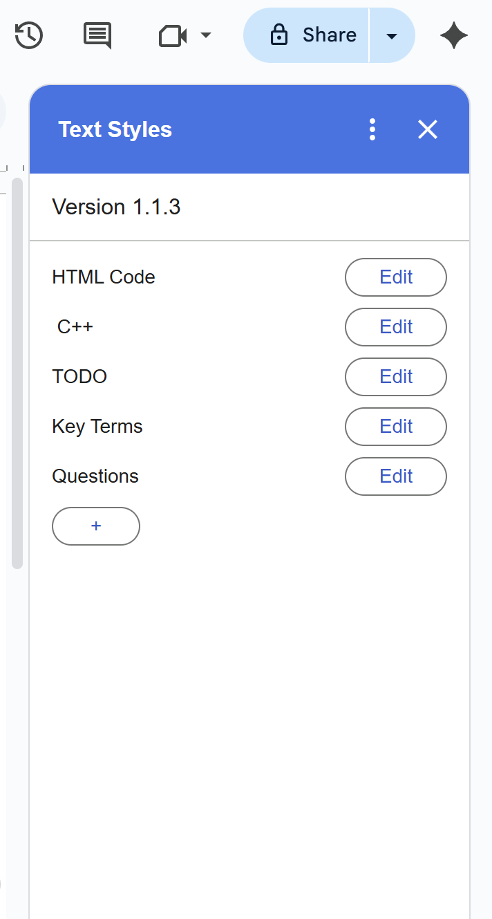 Text Styles™ Example Home Page